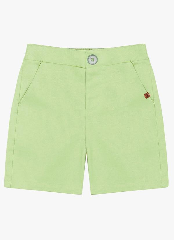 Bermuda Infantil em Linho Verde