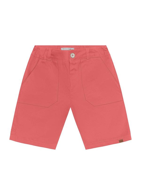 Vista 2 Bermuda Infantil em Sarja Cotton Laranja Trick Nick Trick Nick