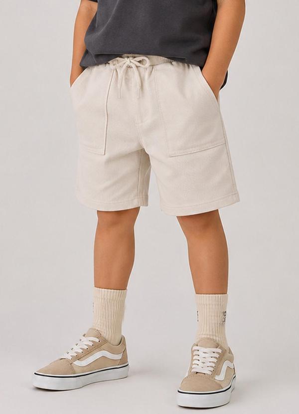 Bermuda Infantil Masculina Bege