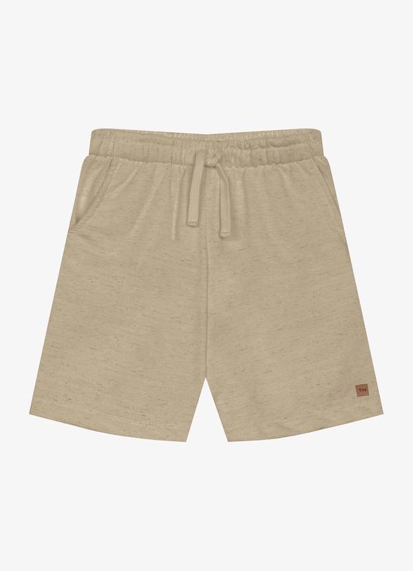 Bermuda Infantil Masculina Moletinho Marrom