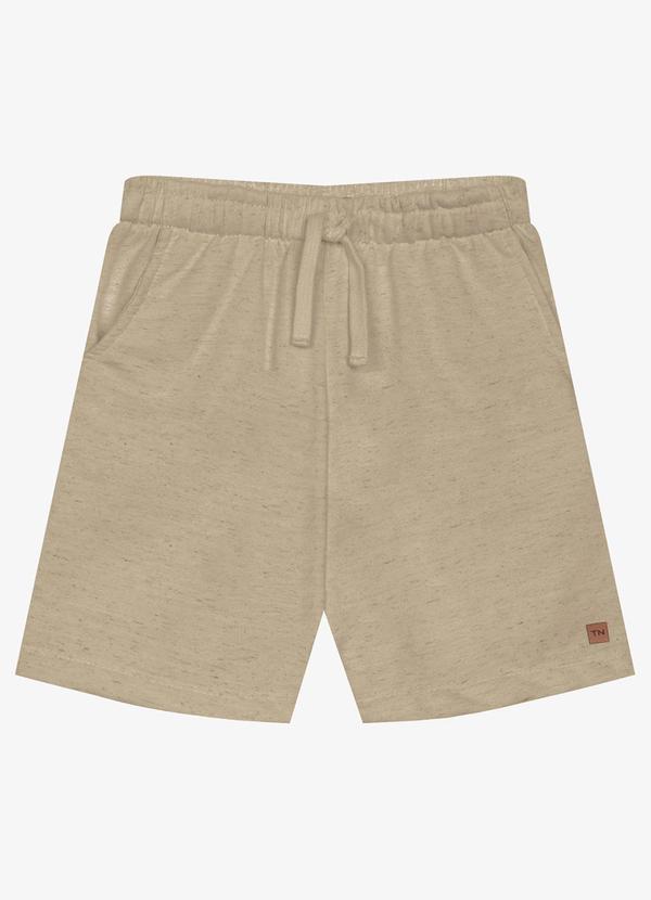 Bermuda Infantil Masculina Moletinho Marrom
