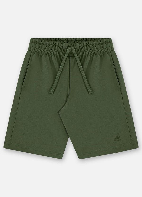 Bermuda Infantil Masculina Moletom Verde