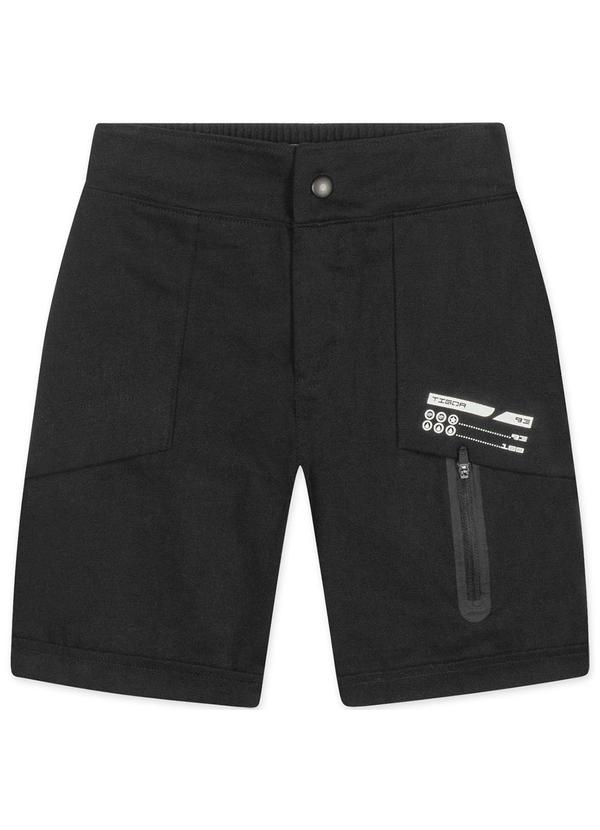 Vista 2 Bermuda Infantil Masculina Preto Tigor T. Tigre Tigor T. Tigre