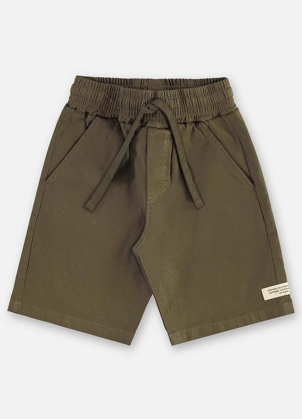 Bermuda Infantil Masculina Sarja Verde