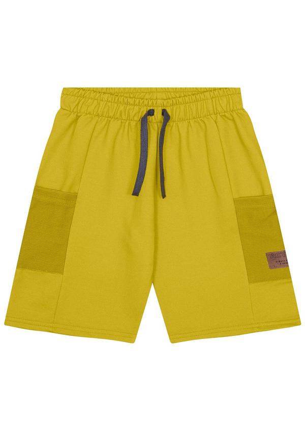 Vista 2 Bermuda Infantil Menino Básica Amarelo Kyly Kyly