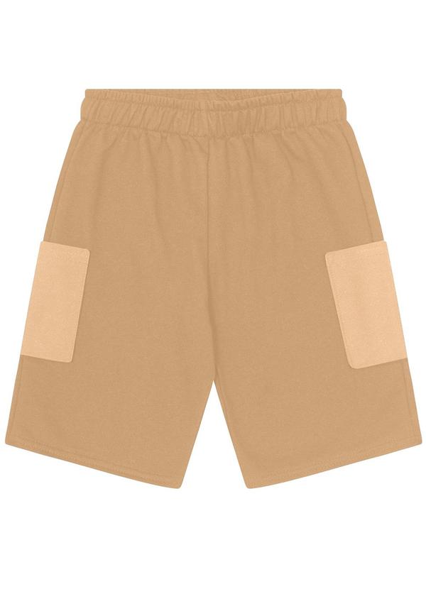 Vista 2 Bermuda Infantil Menino Básica Marrom Kyly Kyly
