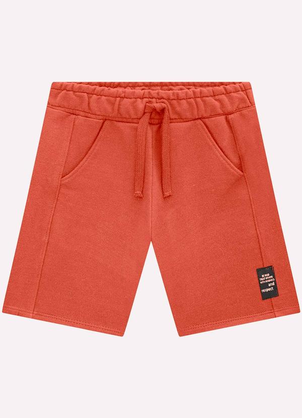 Bermuda Infantil Menino Básico Milon Laranja