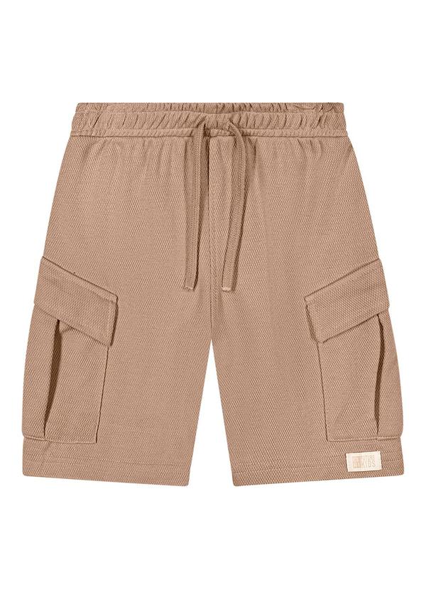 Bermuda Infantil Menino Cargo Textura Marrom