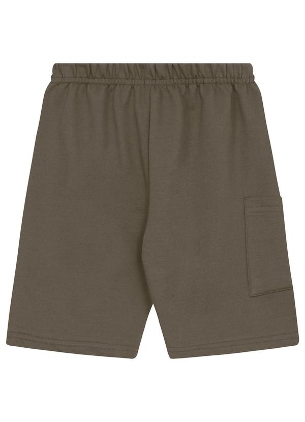 Bermuda Infantil Menino em Moletom Bee Loop Verde