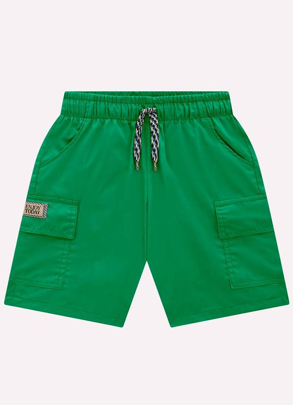 Bermuda Infantil Menino em Sarja Milon Verde