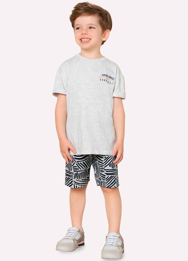 Bermuda Infantil Menino Estampa Milon Azul
