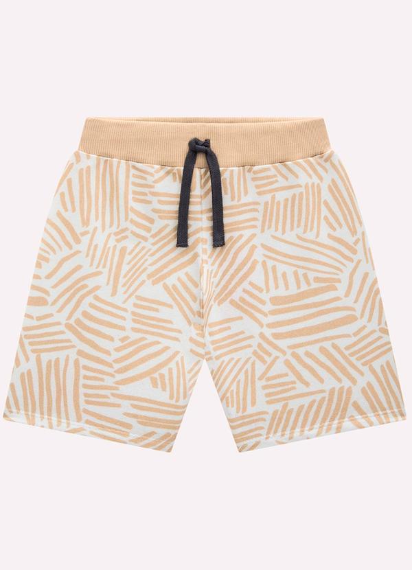 Bermuda Infantil Menino Estampa Milon Bege