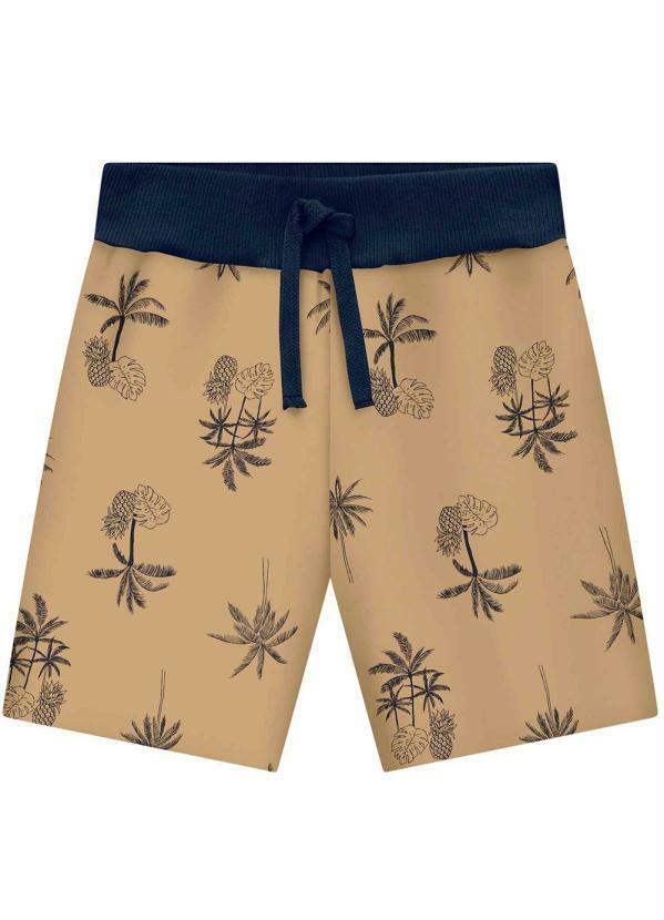 Vista 2 Bermuda Infantil Menino Marrom Milon Milon