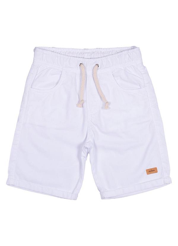 Bermuda Infantil Menino Sarja Branco