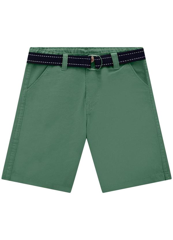 Vista 2 Bermuda Infantil Menino Sarja Verde Milon Milon