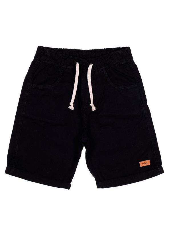 Bermuda Infantil Menino Sarja Preto