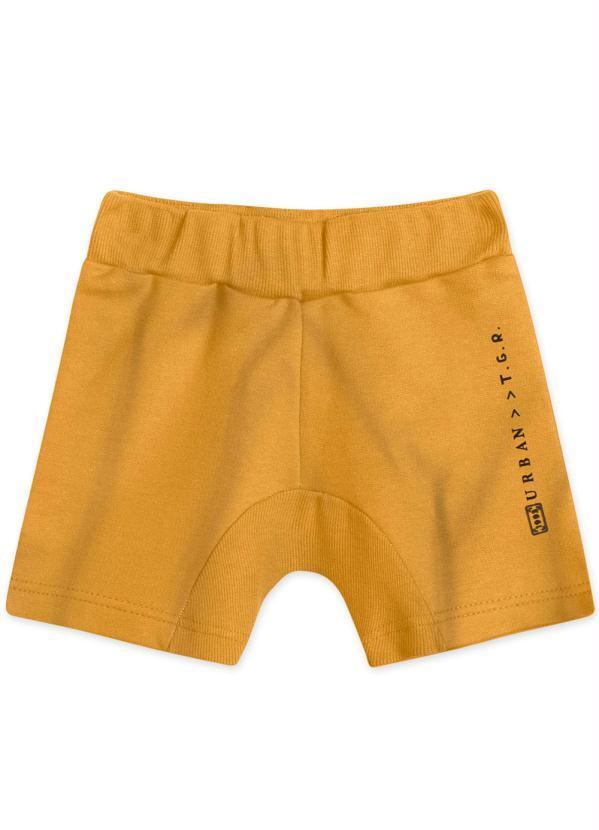 Vista 2 Bermuda Infantil Moletom Amarelo Tigor T. Tigre Tigor T. Tigre