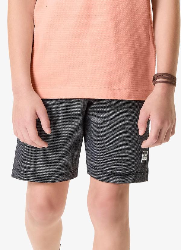 Bermuda Infantil Moletom Preto
