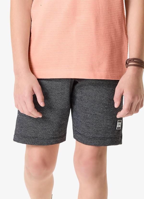 Bermuda Infantil Moletom Preto