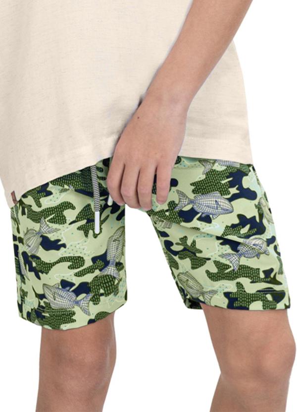 Vista 2 Bermuda Infantil Trick Nck Verde Trick Nick Trick Nick