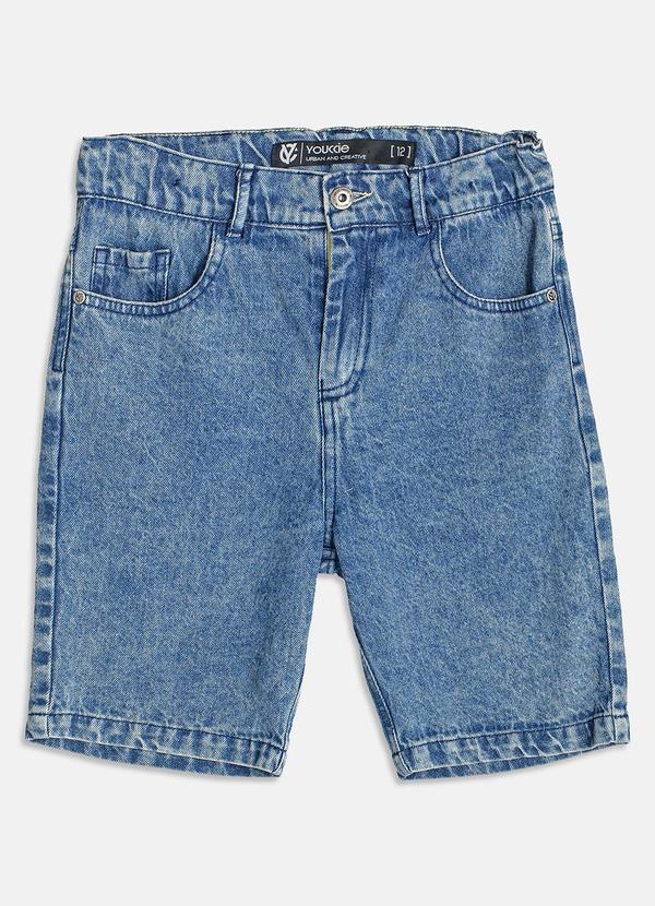 Bermuda Jeans Azul Escuro Azul