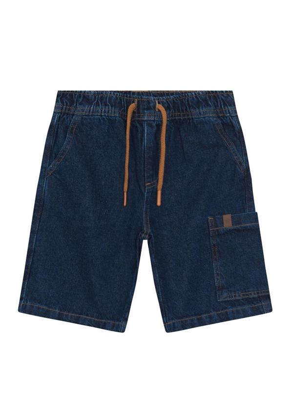 Bermuda Jeans Teen Menino Azul