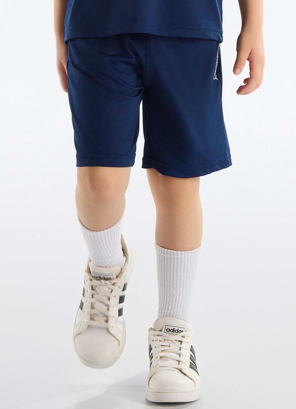 Vista 2 Bermuda Malha Dry Fit Azul Quimby Quimby