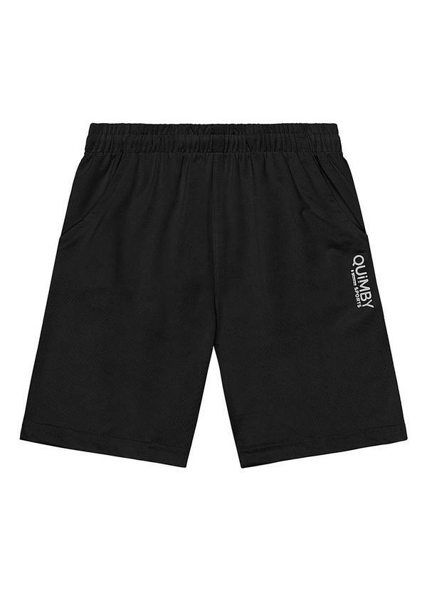 Vista 2 Bermuda Malha Dry Fit Preto Quimby Quimby