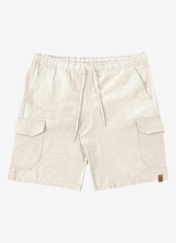 Vista 2 Bermuda Masculina Cargo com Elástico Shift Bege Rovitex Rovitex
