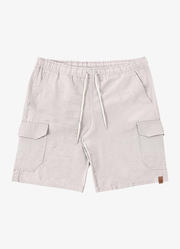 Vista 2 Bermuda Masculina Cargo com Elástico Shift Cinza Rovitex Rovitex