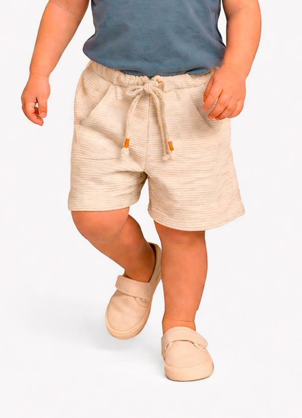 Bermuda Masculina Infantil Bege