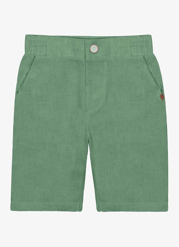Bermuda Menino Linho Strong Verde