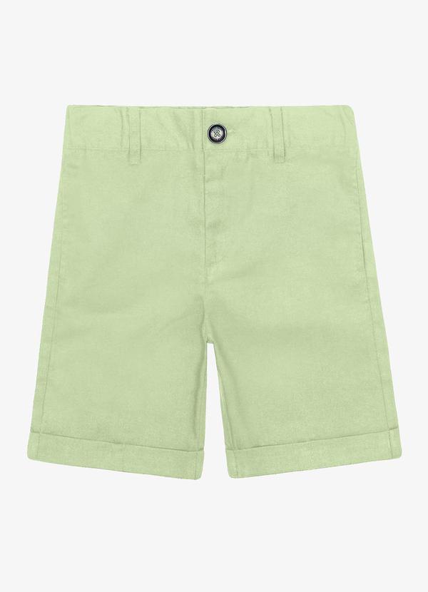 Vista 2 Bermuda Menino Linho Verde Trick Nick Trick Nick