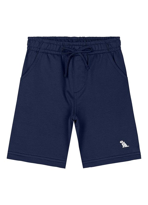 Bermuda Menino Moletom Azul