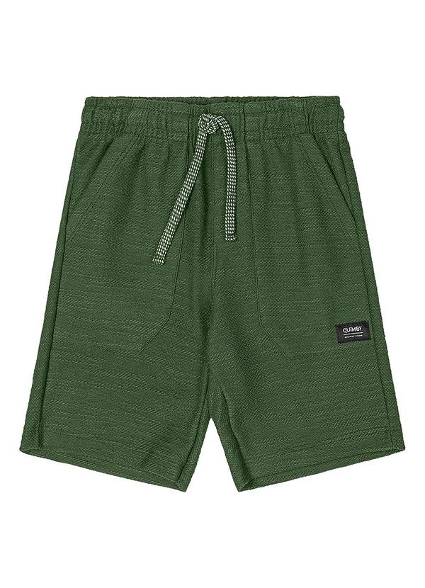 Bermuda Moletom Flamê Menino Verde