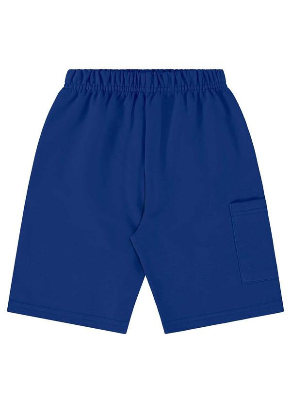 Vista 2 Bermuda Moletom Menino Azul Bee Loop Bee Loop