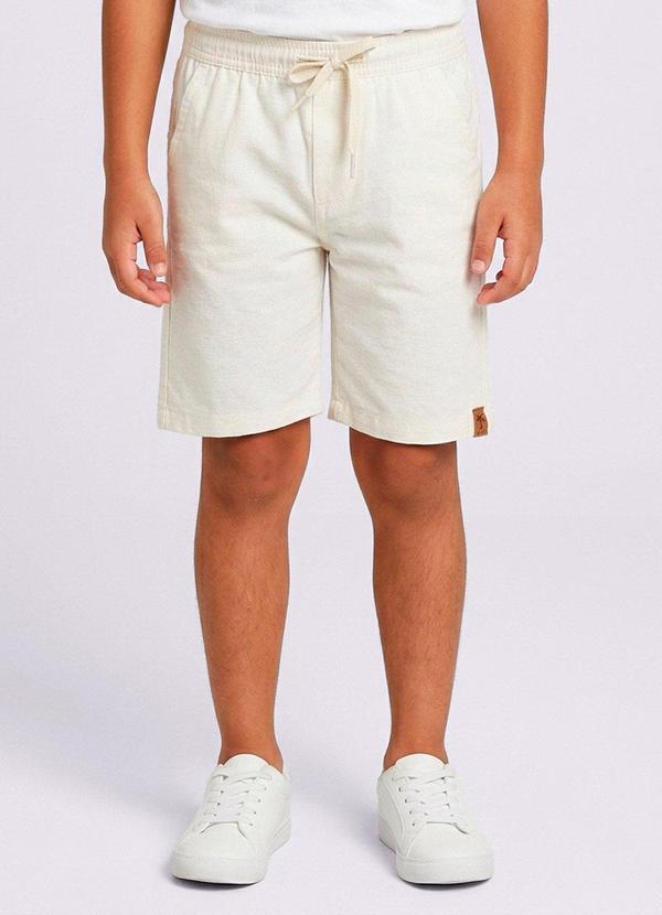 Bermuda Sarja Infantil Off White