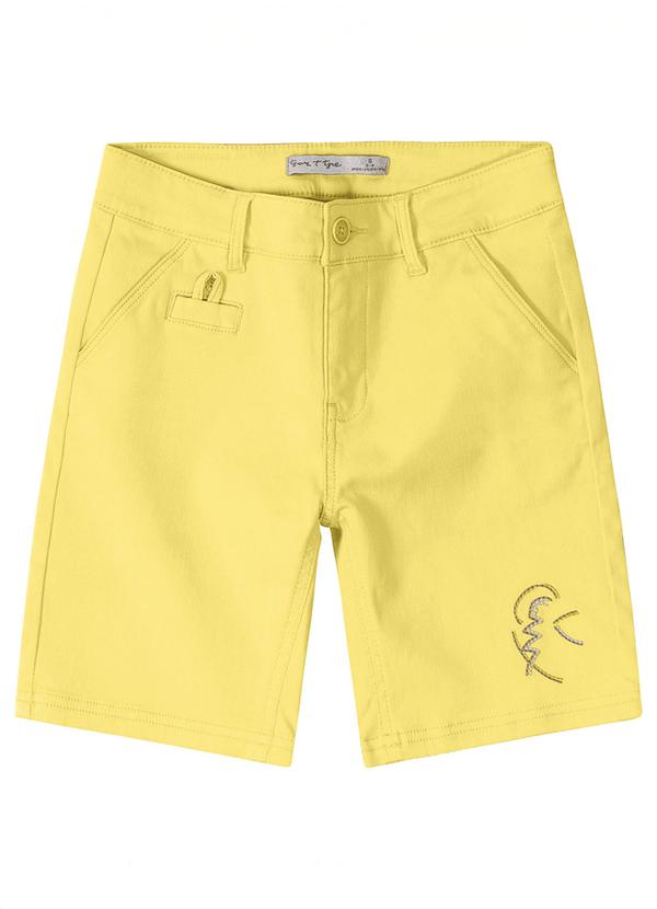 Bermuda Sarja Menino Tigor T. Tigre Amarelo