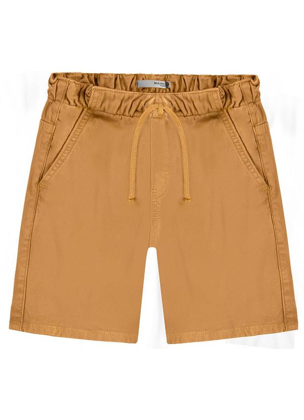 Vista 2 Bermuda Tradicional em Sarja Marrom Malwee Kids Malwee Kids