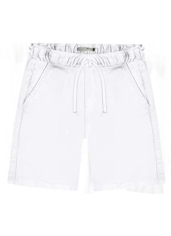 Vista 2 Bermuda Tradicional em Sarja Branco Malwee Kids Malwee Kids