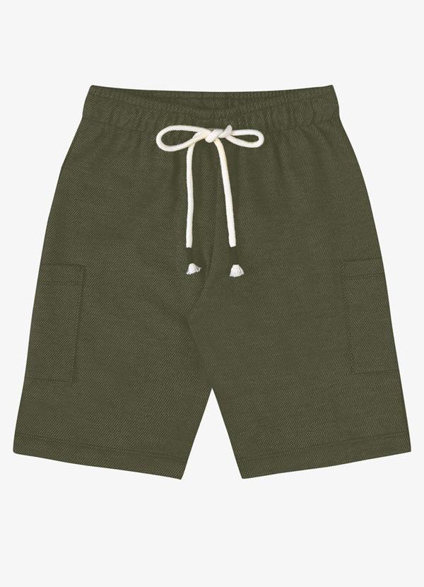 Bermuda Verão Menino com Bolsos Verde