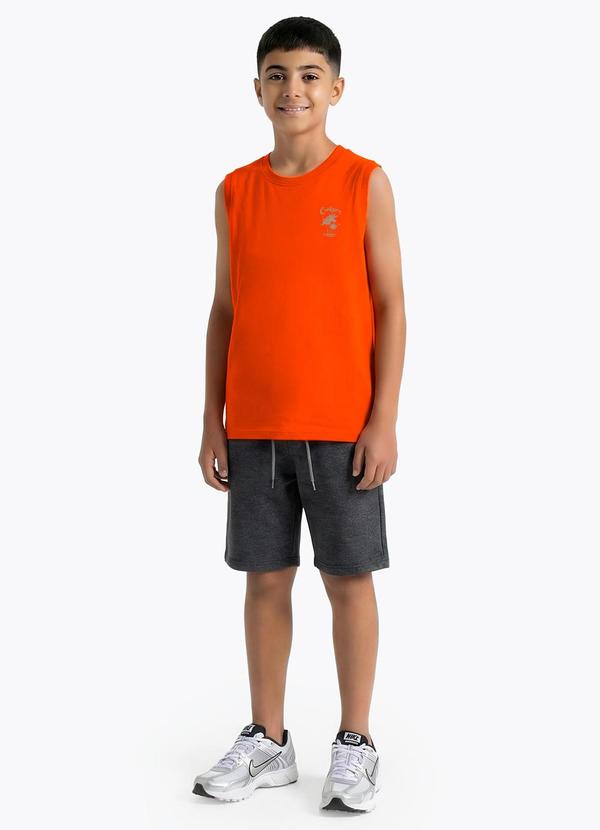 Regata Meia Malha Laranja
