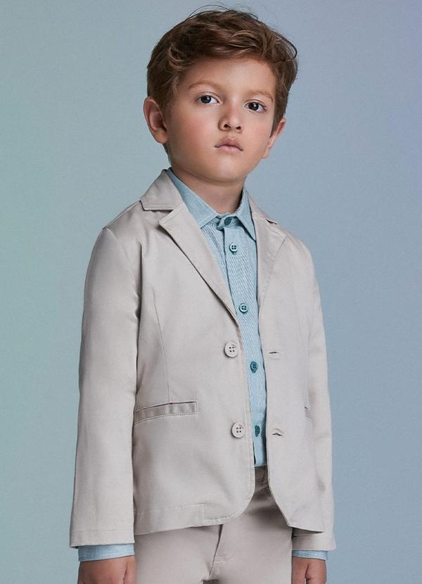 Blazer Bege de Alfaiataria Cru