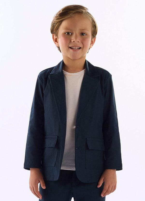 Blazer Malha Alfaiataria Azul