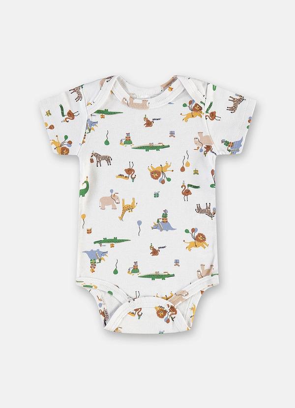 Body Bebê Masculino Suedine Estampado
