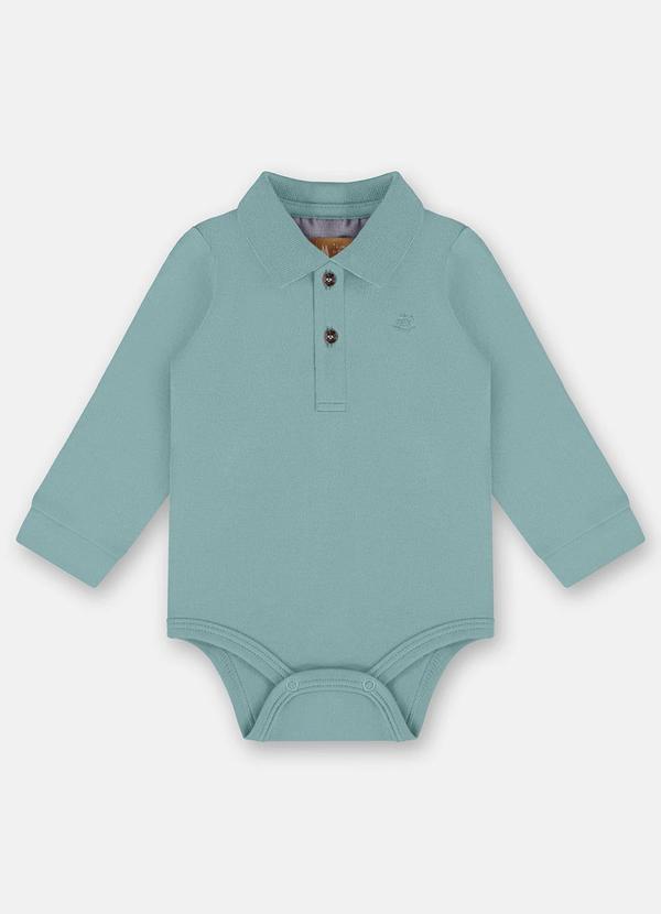 Body Polo para Bebê Menino Azul