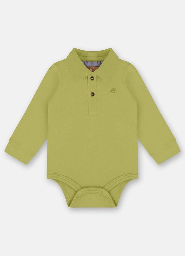Body Polo para Bebê Menino Verde