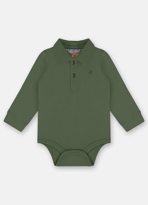 Body Polo para Bebê Menino Verde
