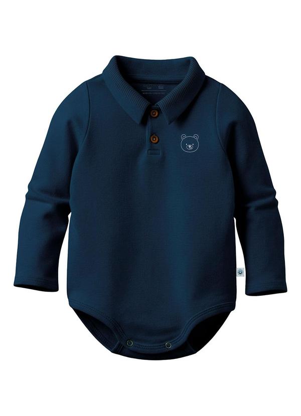 Body Polo Ursinho Azul Marinho