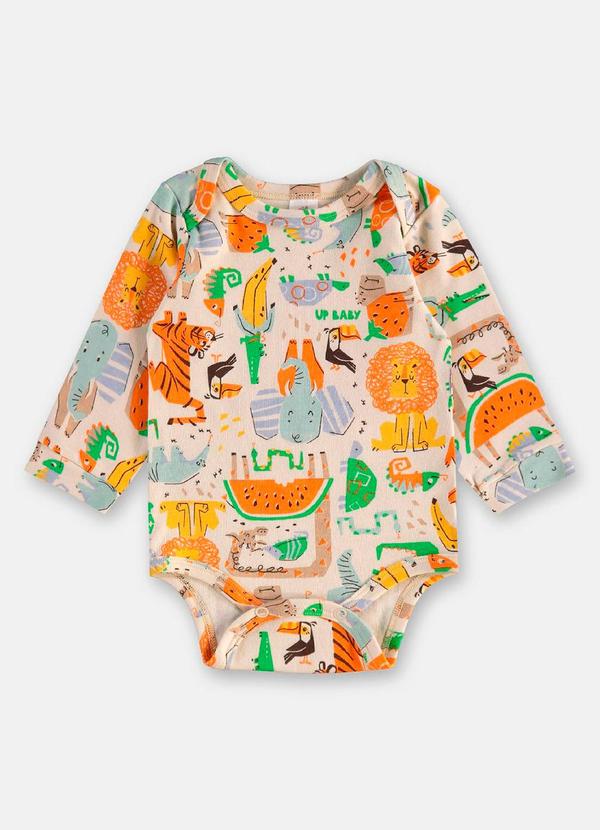 Body Suedine para Bebê Menino Bege